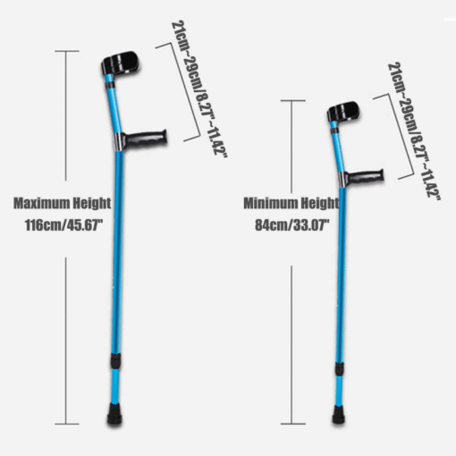 Lightweight Ergonomic Adjustable Forearm Crutches - Image 6