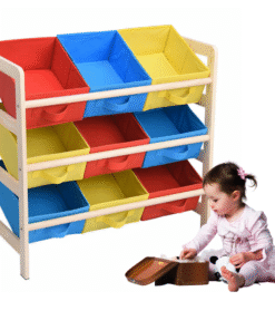 Kids Large Spacious Toy Storage Organizer With 9 Bins