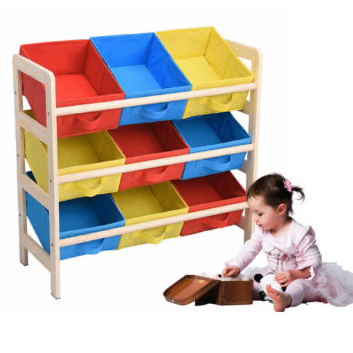 Kids Large Spacious Toy Storage Organizer With 9 Bins