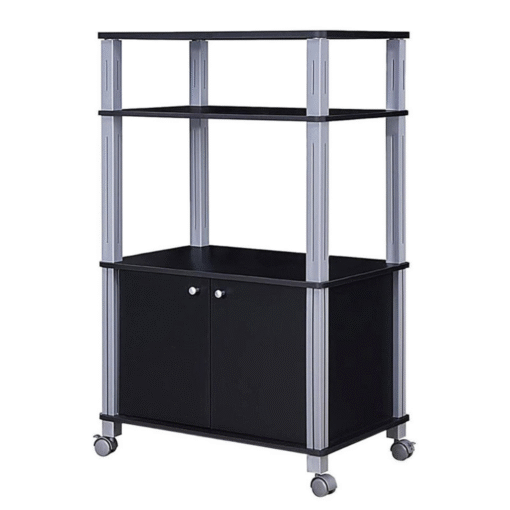 Modern Kitchen Wooden Bakers Rack With Storage Drawers - Image 6