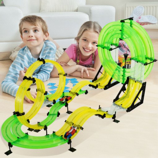 Kids RC Rail Racer Car Track Toy 28.5 FT - Image 3
