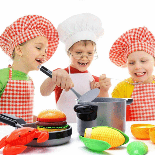 Kids Pots And Pan Cooking Toy Playset - Image 4