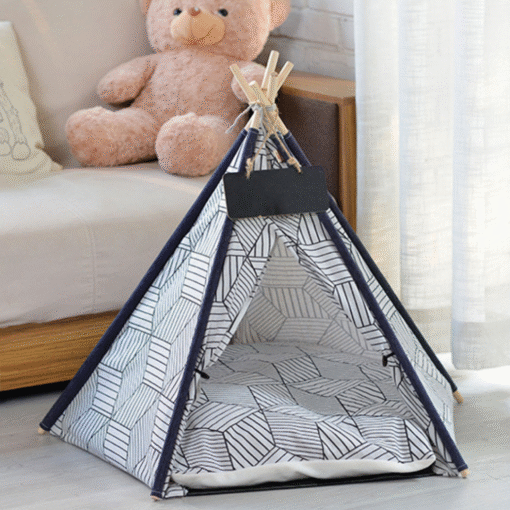 Large Pop Up Pet Dog Teepee Bed Tent - Image 2