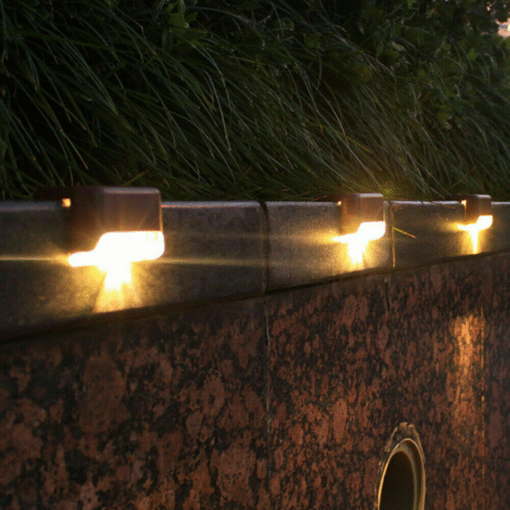 Outdoor Solar Powered Patio LED Deck Rail Lighting - Image 2