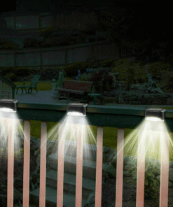 Outdoor Solar Powered Patio LED Deck Rail Lighting