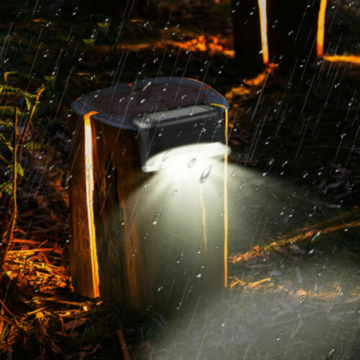 Outdoor Solar Powered Patio LED Deck Rail Lighting - Image 3