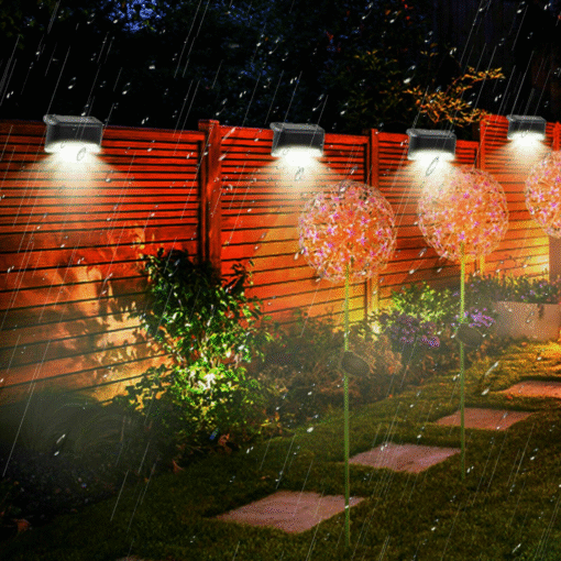Outdoor Solar Powered Patio LED Deck Rail Lighting - Image 4
