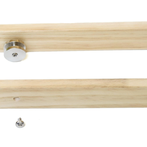 Ceiling Mounted Wooden Hanging Pots And Pans Rack - Image 3