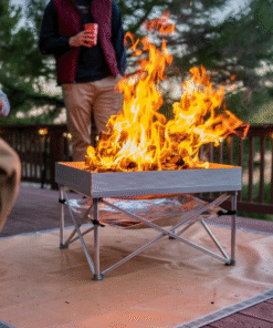 Portable Outdoor Pop Up Wood Burning Backyard Patio Fire Pit