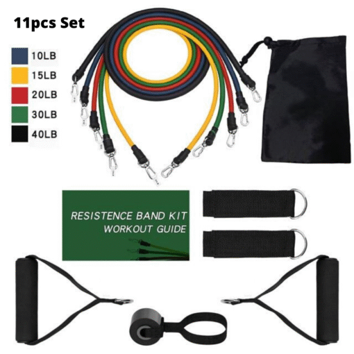 Resistance Exercise Workout Bands For Arms Stretch Set - Image 5
