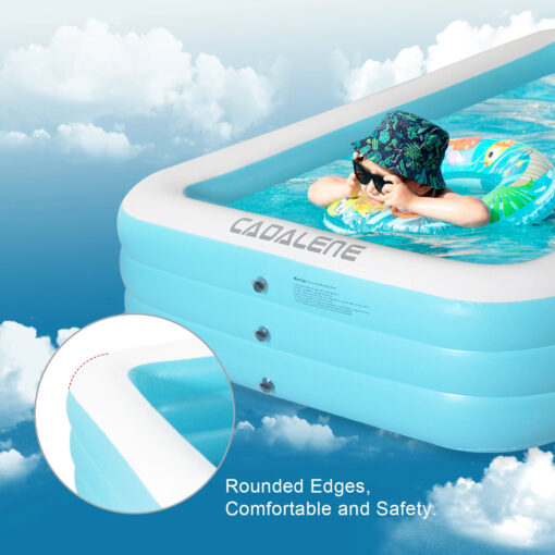 Large Kids Inflatable Blow Up Outdoor Swimming Pool - Image 5