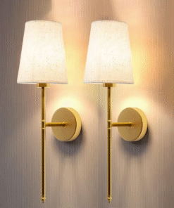 Wireless Fabric Wall Light (SET OF 2 + 2 BULBS FREE)