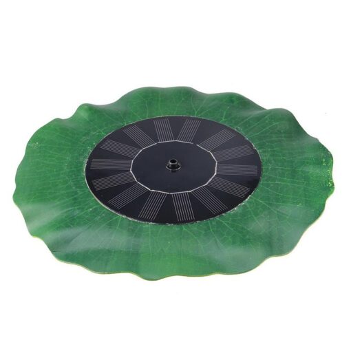 Solar Powered Leaf Shaped Garden Bird Bath Water Fountain Pump - Image 4