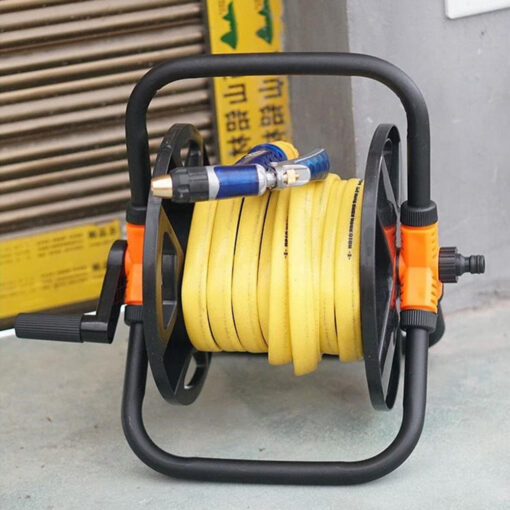 Heavy Duty Retractable Garden Water Hose Holder Reel - Image 2