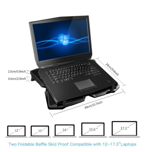 Laptop Cooling Pad Stand With Four Fans - Image 4