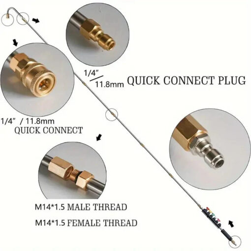 4000 PSI Telescoping High Pressure Washer Wand Set - Image 5
