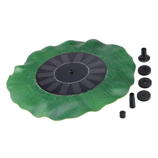 Solar Powered Leaf Shaped Garden Bird Bath Water Fountain Pump - Image 3