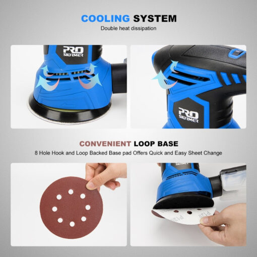 Electric Handheld Orbital Palm Sander Machine - Image 6