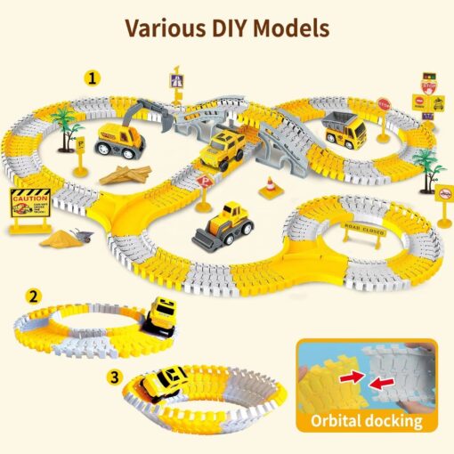 Multi Functional Children's Puzzle Assembly Track Toy - Image 7