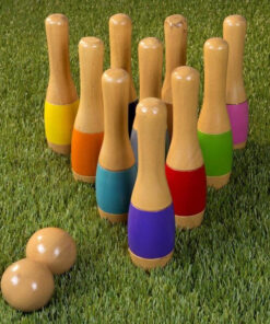 Ultimate Outdoor Wooden Lawn Bowling Set