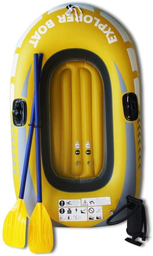 Inflatable Fishing Blow Up Row Boat River Raft - Image 6