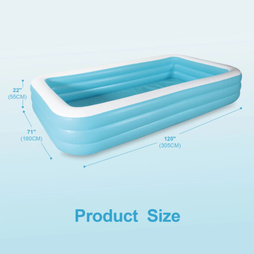 Large Kids Inflatable Blow Up Outdoor Swimming Pool - Image 8