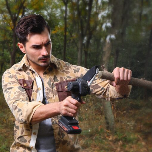 Heavy Duty Small Battery Powered Cordless Electric Chainsaw - Image 4