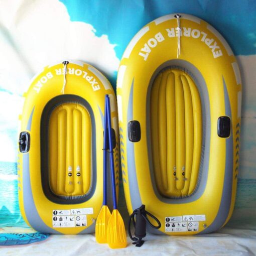 Inflatable Fishing Blow Up Row Boat River Raft - Image 5
