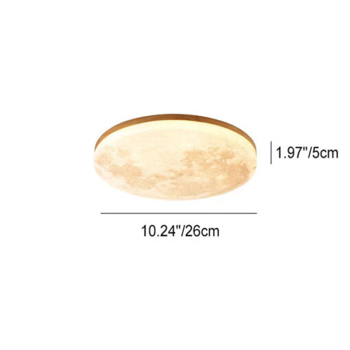 Nordic Minimalist Moon Acrylic LED Mount Ceiling Light - Image 6