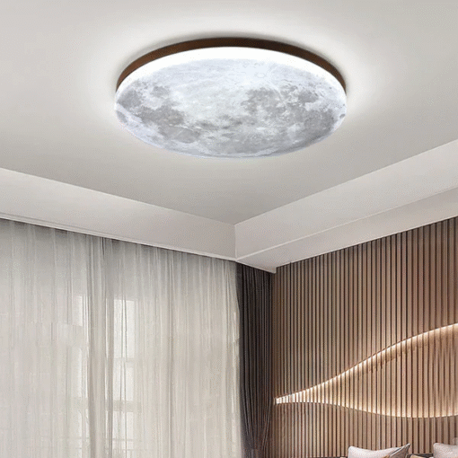 Nordic Minimalist Moon Acrylic LED Mount Ceiling Light - Image 3