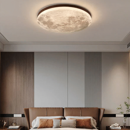Nordic Minimalist Moon Acrylic LED Mount Ceiling Light - Image 4