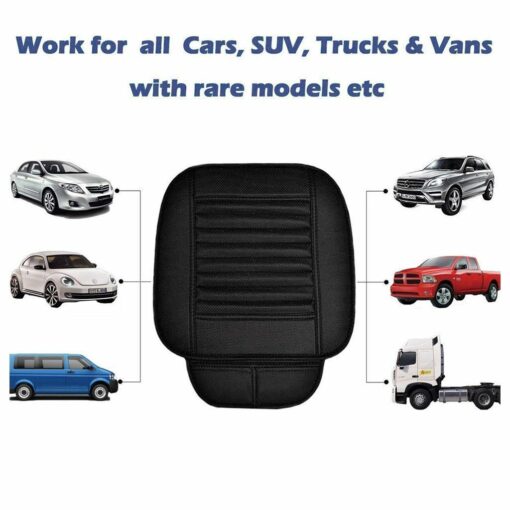 3D Universal PU Leather Car Seat Cover Breathable Pad Mat For Auto Chair Cushion - Image 4