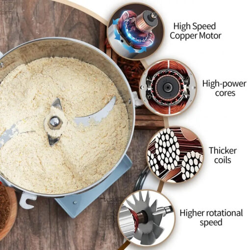 Home Electric Grain Grinder Mill 700g - Image 6