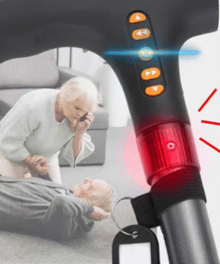 Intelligent walking stick for the elderly with LED light