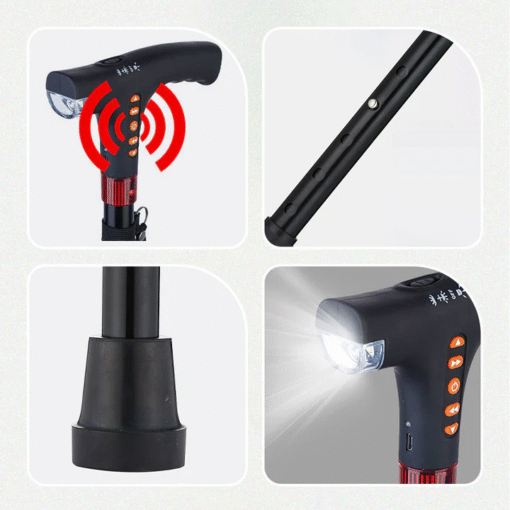 Intelligent walking stick for the elderly with LED light - Image 5