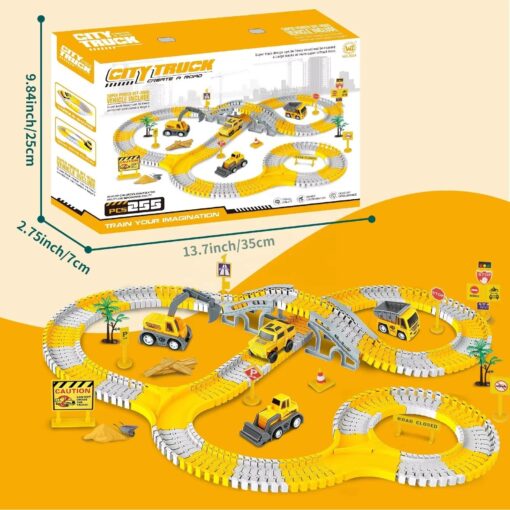 Multi Functional Children's Puzzle Assembly Track Toy - Image 2