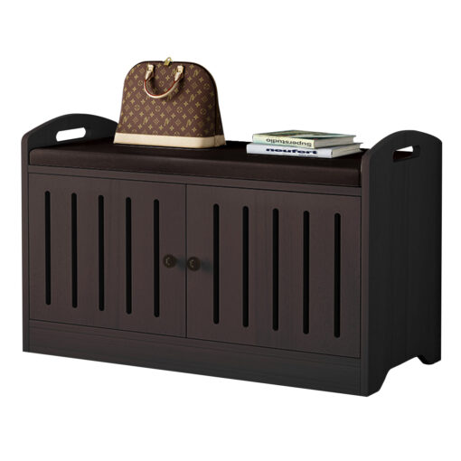 Large Entryway Shoe Shelf Storage Bench Organizer - Image 4
