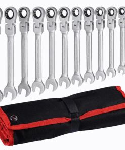 Flex Head Ratcheting Metric Wrench Set