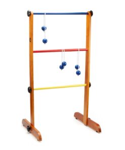 Premium Wooden Ladder Ball Golf Toss Game Set