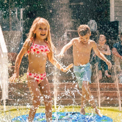 Kids Inflatable Sprinkler Backyard Splash Pad Mat - Image 5