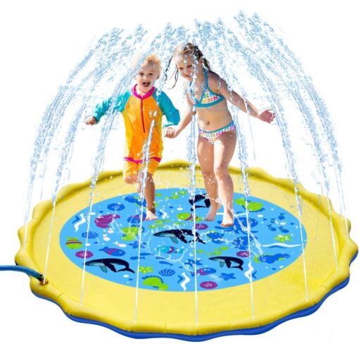 Kids Inflatable Sprinkler Backyard Splash Pad Mat - Image 2