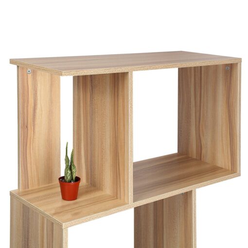 Large Standing Office Wood Book Organizer Storage Shelf 6 Cubes - Image 3