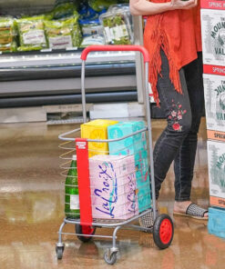 Portable Heavy Duty Wheeled Folding Grocery Shopping Cart