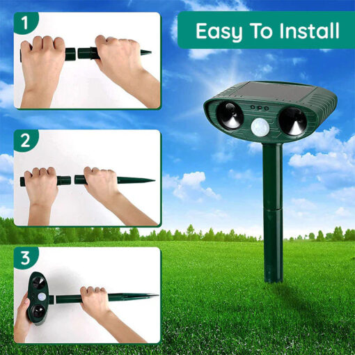 Solar Powered and Ultrasonic Animal Repellent - Image 6