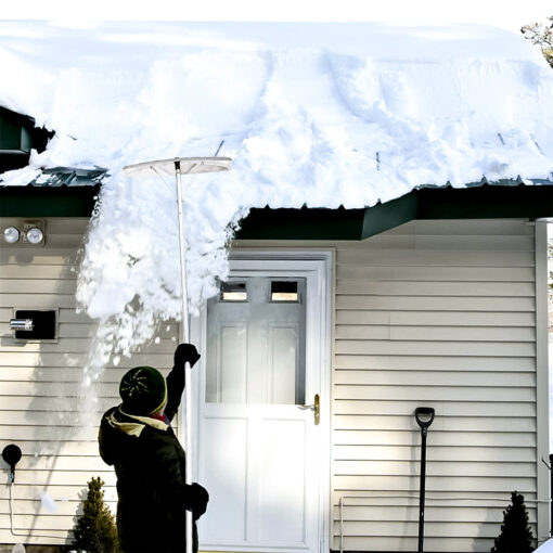 Heavy Duty Telescoping Roof Snow Remover Shovel Rake - Image 6