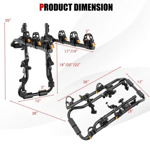 Premium Trunk Mounted Car Bike Holder Rack - Image 9