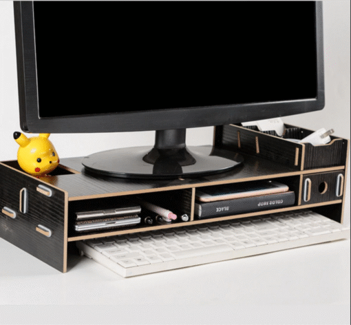 Computer Monitor Riser Mount Stand With Drawer - Image 4