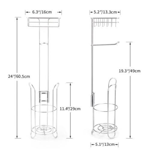 Free Standing Toilet Paper Roll Holder - Image 6