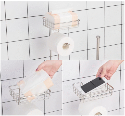 Free Standing Toilet Paper Roll Holder - Image 5