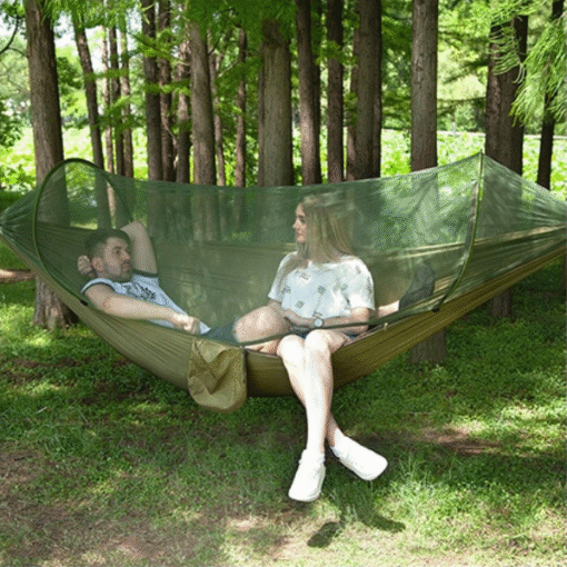 Premium Portable Camping Hammock With Mosquito And Bug Net - Image 3